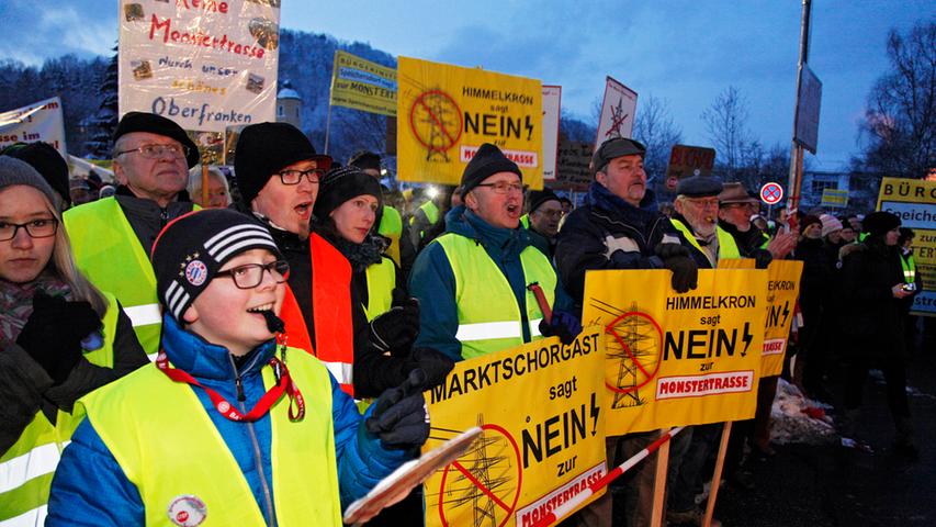 3000 gegen die Stromtrasse: Großdemo in Pegnitz