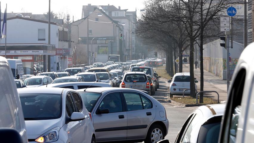 Brückenabbruch sorgte für Verkehrschaos am Frankenschnellweg