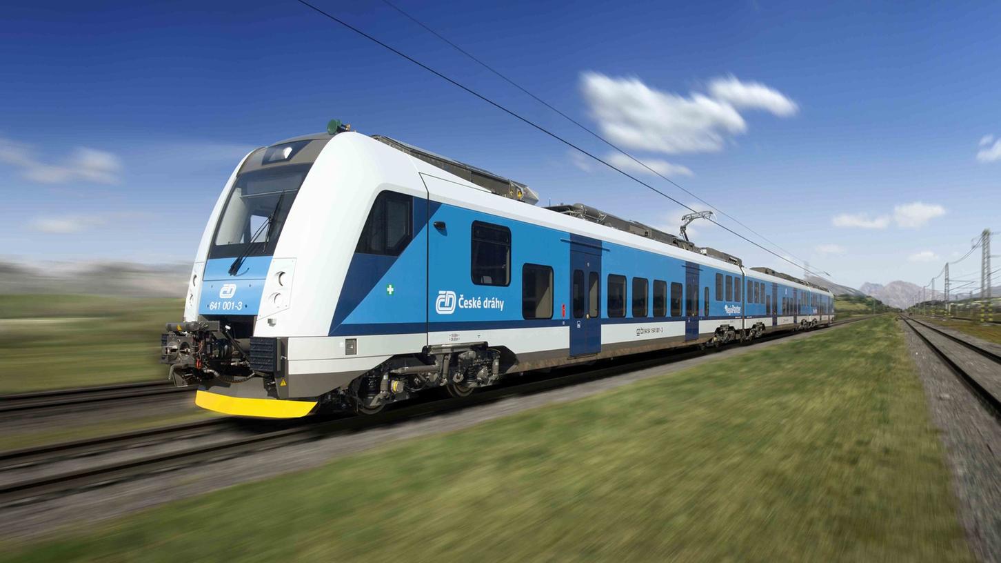 So könnten die S-Bahnen in und um Nürnberg ab 2018 aussehen. Die britische National Express Rail hat bereits die RegioPanter bei Skoda Transportation bestellt.