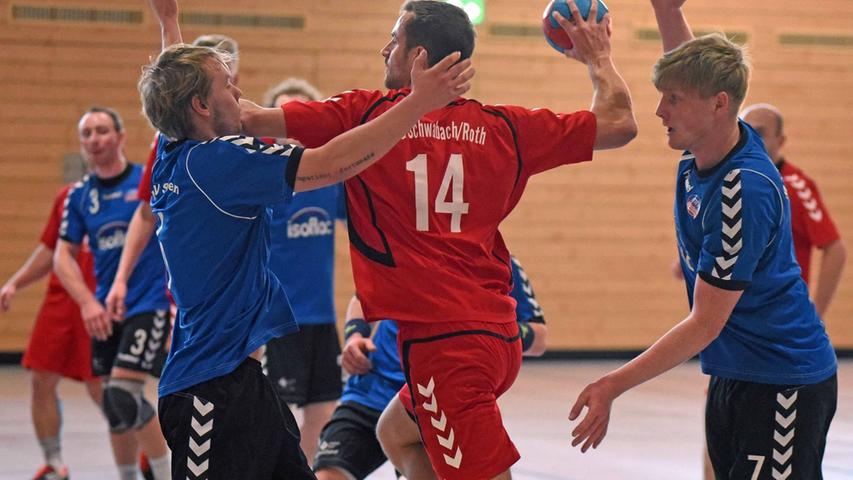 Handball-BOL: Viele Tore im Spiel der SG gegen den MTV Stadeln