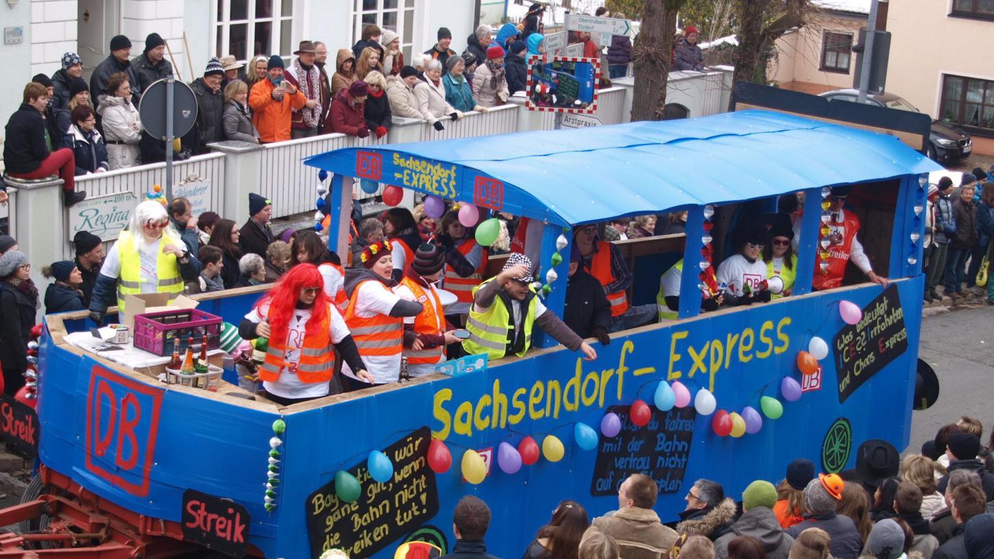 Auch der Sachsendorf-Express war vor Ort.