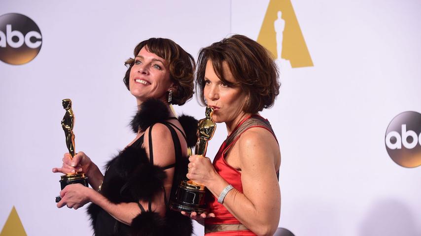 Ellen Goosenberg Kent (rechts) und Dana Perry gewannen den Oscar für den besten Dokumentar-Kurzfilm.