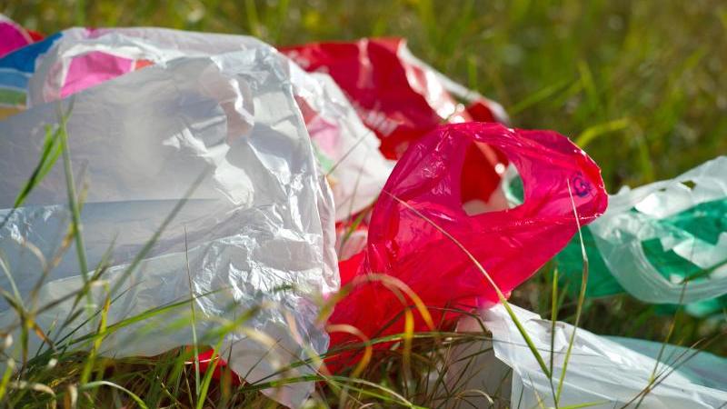 Plastiktüten bedrohen die Umwelt.