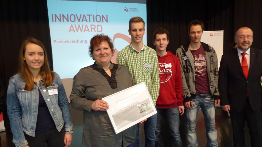 Die Gymnastiasten aus Herzogenauarach erhielten für ihr Projekt einen Anerkennungspreis, bestehend aus einer Urkunde und 500 Euro Preisgeld.