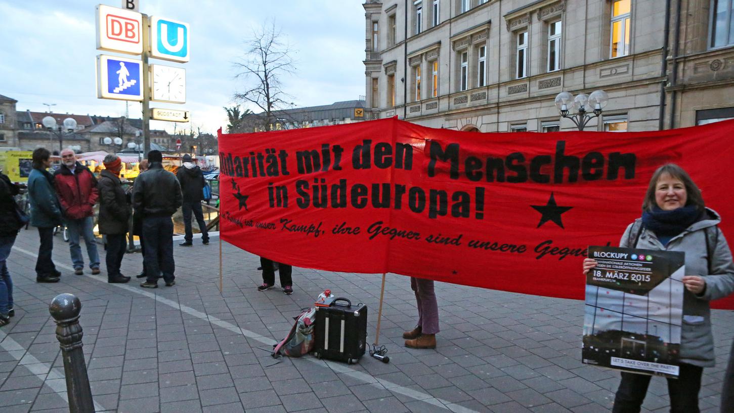 Unterstützung für Blockupy-Bewegung