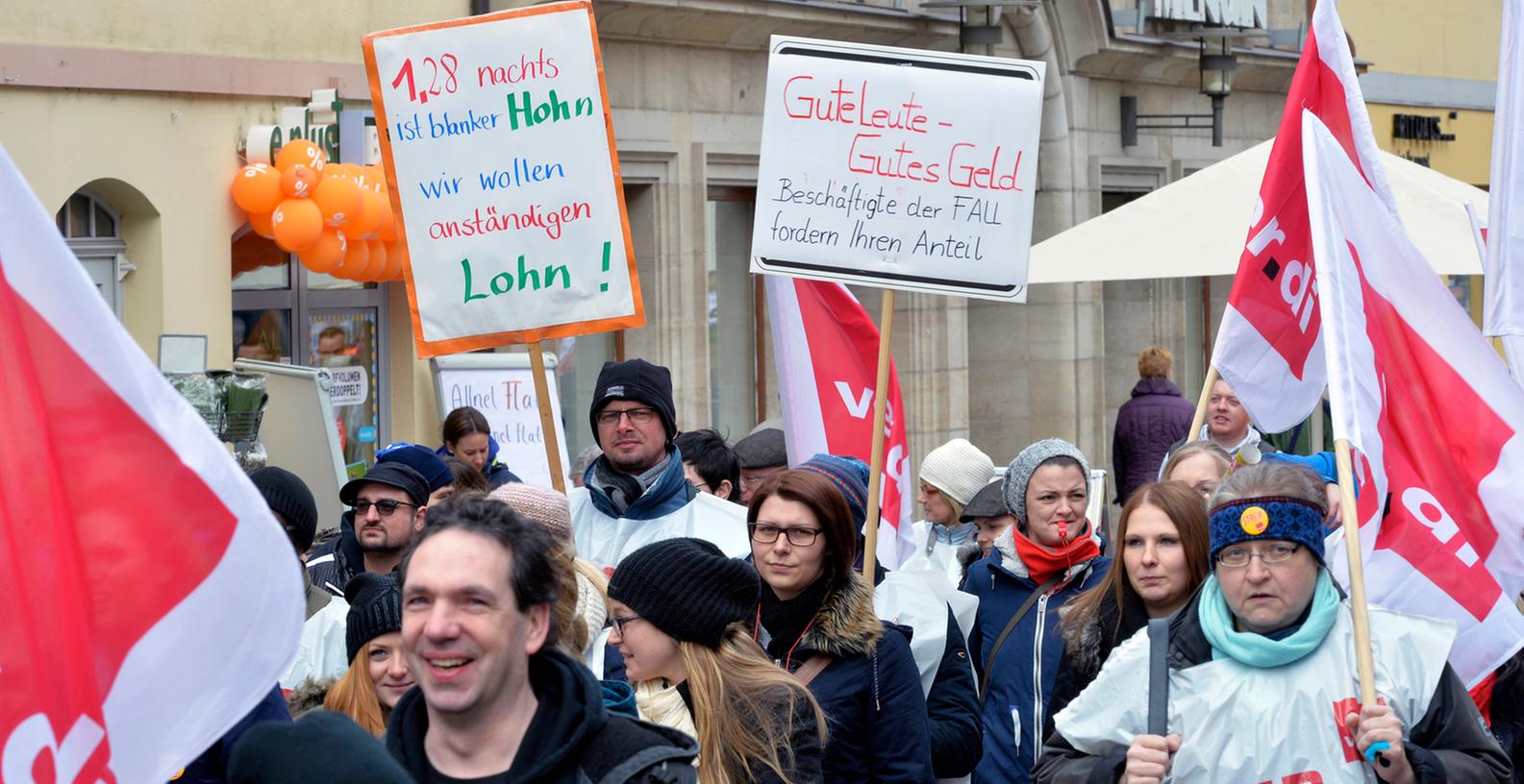 Verdi-Warnstreik in Erlangen verursacht Aufruhr an Berufsschule
