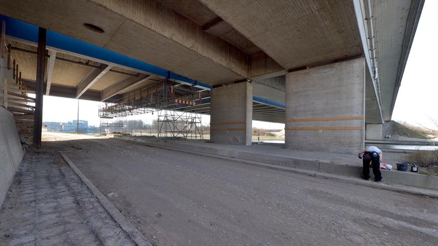 Kanalbrücke an der A3 bei Erlangen wird erneuert 