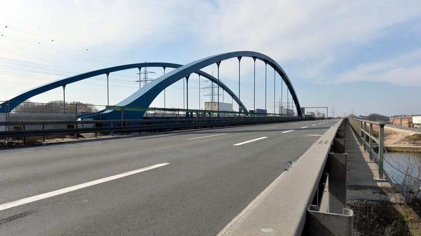Kanalbrücke an der A3 bei Erlangen wird erneuert 