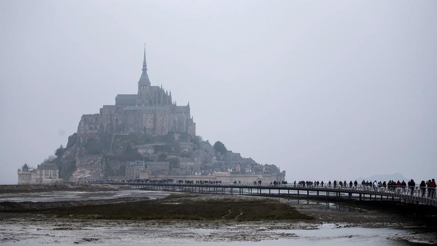 Flut am Mont-Saint-Michel brachte 