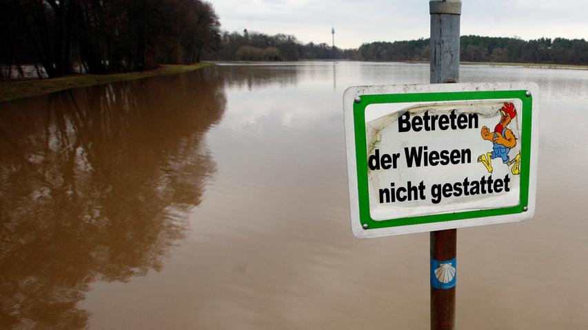 Hochwasser rund um Nürnberg