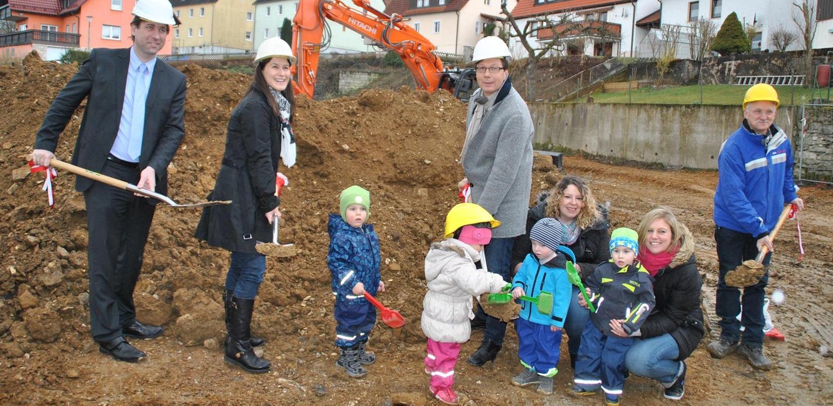 Spatenstich an der neuen Kinderkrippe in Ebermannstadt 
