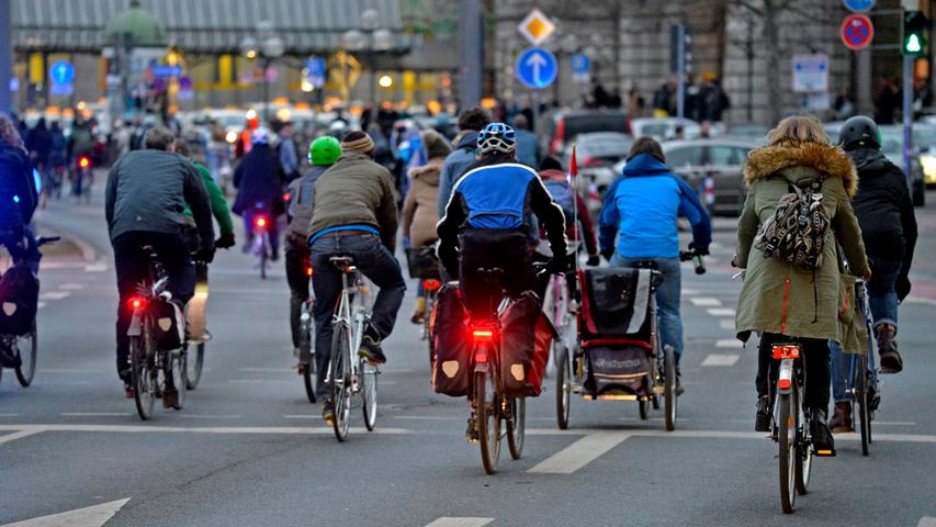 Critical Mass fordert Rechte für Radfahrer im Straßenverkehr
