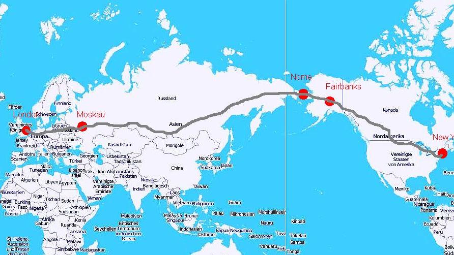 Russland schlägt Autobahn von London nach New York vor