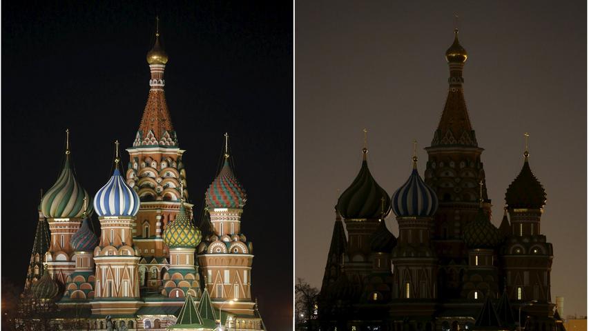 ...die Basilius-Kathedrale in Moskau...