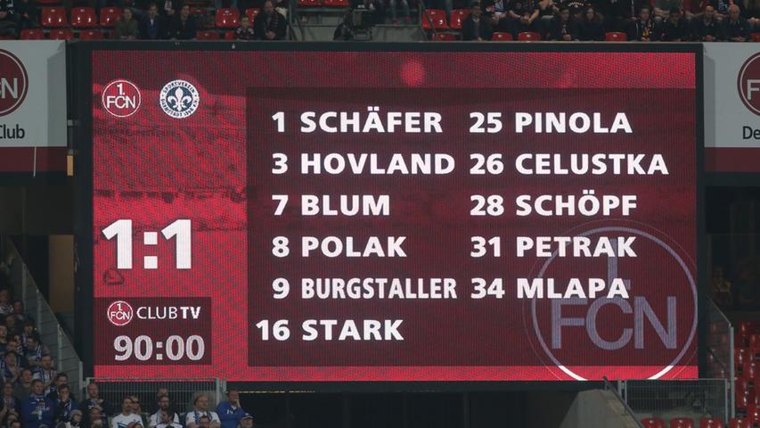 Als bittere Realität prangte folglich ein 1:1 von der Anzeigetafel. Am Freitag muss der Club somit einen neuen Anlauf nehmen, um seine Sieglos-Serie zu beenden. Der Zweitliga-Spielplan führt den FCN dann auf den Hamburger Kiez, zum FC St. Pauli.
