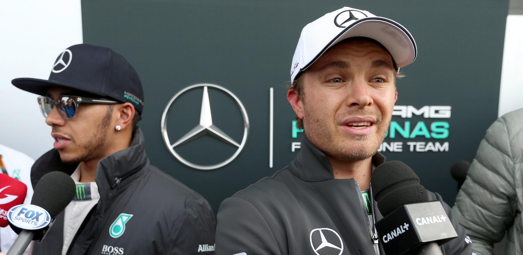 "Unser Verhältnis wird sich dadurch nicht groß ändern": Die Fronten zwischen Lewis Hamilton (links) und Nico Rosberg sind wieder einmal verhärtet.