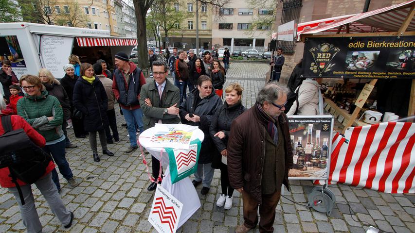 Wochenmarkt in Gostenhof eröffnet: Bereicherung für Stadtteil
