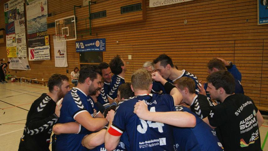 Auerbacher Handballer feiern in Sulzbach Wiederaufstieg