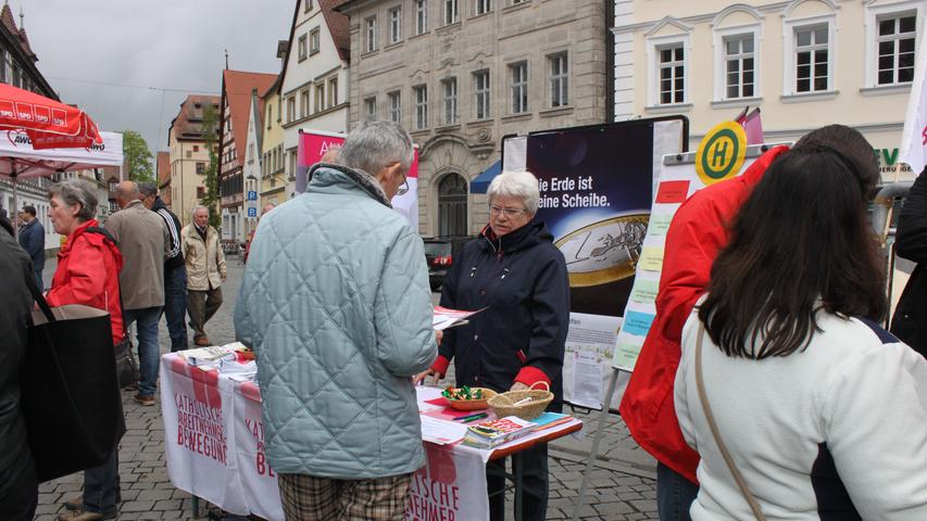 DGB-Kundgebung zum 1. Mai am Rathausplatz in Forchheim 