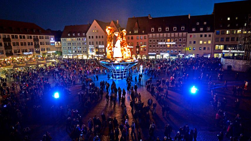 Nürnberg leuchtet: So schön war die Blaue Nacht 2015
