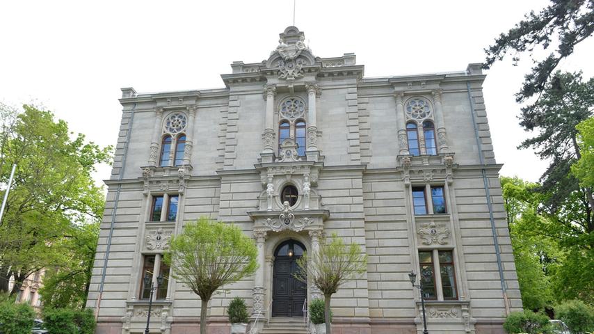 Das Logenhaus in der Südstadt, erbaut 1890, zählt zu den herausragenden Bauten des Fürther Historismus.