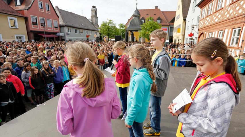 Schüler setzen ein Zeichen in Höchstadt