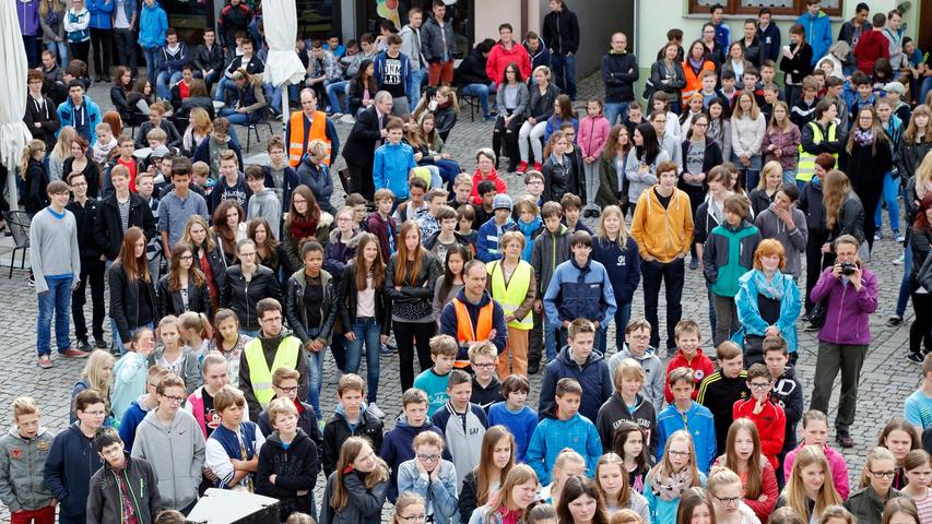Schüler setzen ein Zeichen in Höchstadt