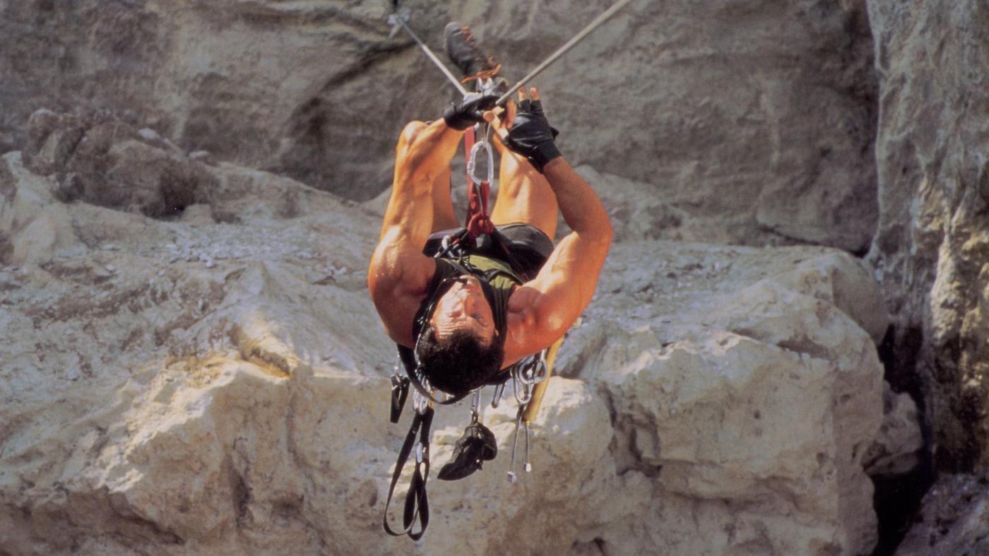 Die Kletterlegende Wolfgang Güllich spielte auch im Film "Cliffhanger" mit.