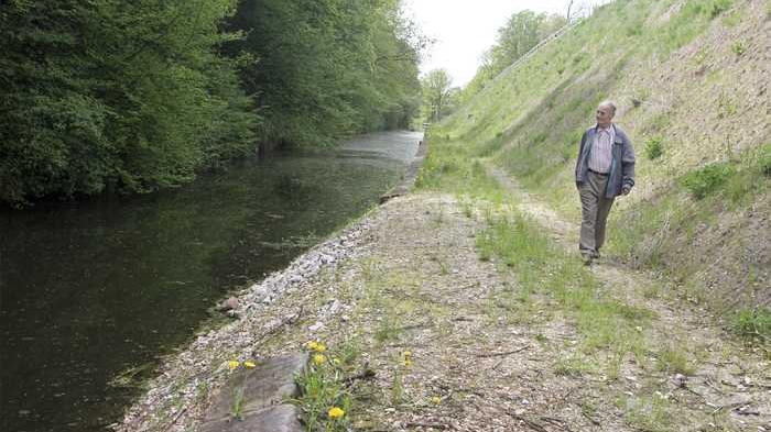 Mauern des Alten Kanals Dörlbach noch immer kaputt
