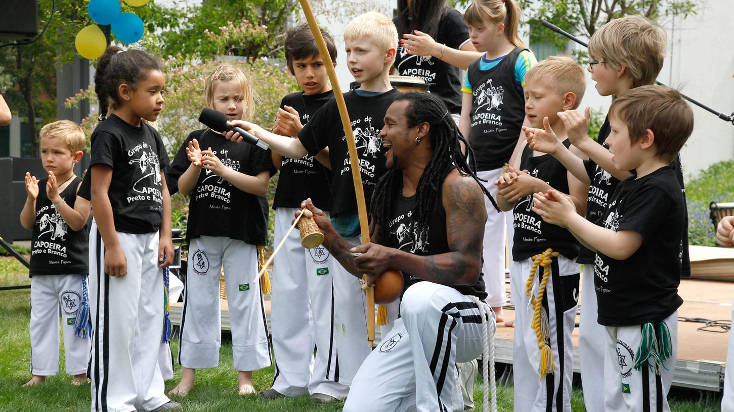 Der Auftritt der Capoeira-Gruppe "Cultural Brasil", bestehend aus Kindern mit und ohne Behinderung, sorgte für große Begeisterung.
