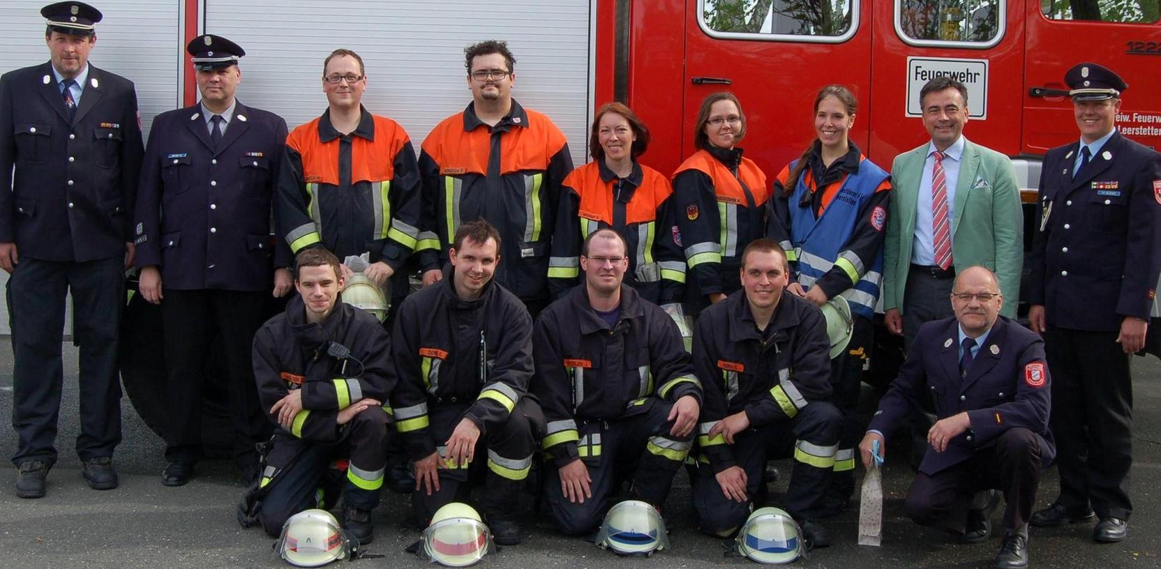 Leistungsprüfung für neun Leerstetter Feuerwehrleute