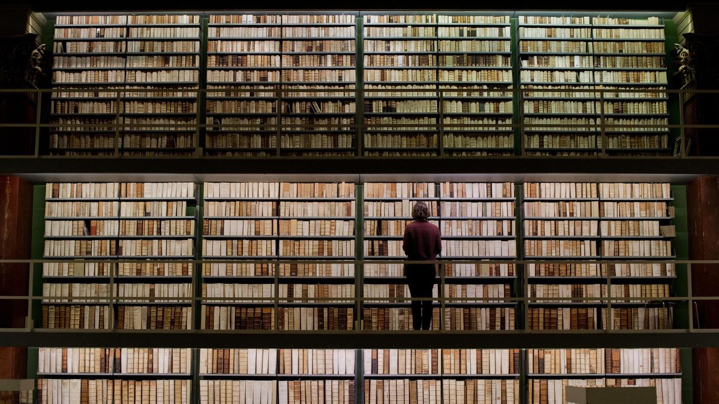 Um Büchertempel, hier die Herzog-August-Bibliothek in Wolfenbüttel, geht es bei Europas größter Fachtagung in Nürnberg.