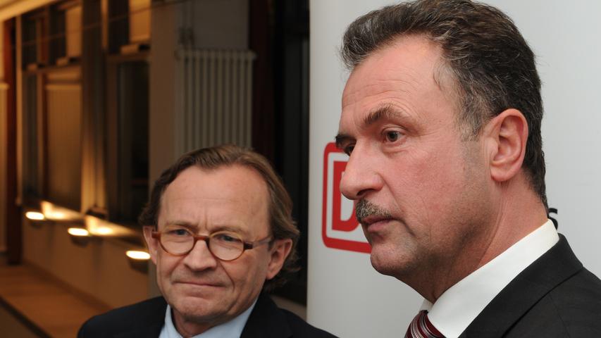 Es geht doch: Bahn (links Personalchef Ulrich Weber) und GDL (rechts Vorsitzender Claus Weselsky) haben eine Einigung erzielt.