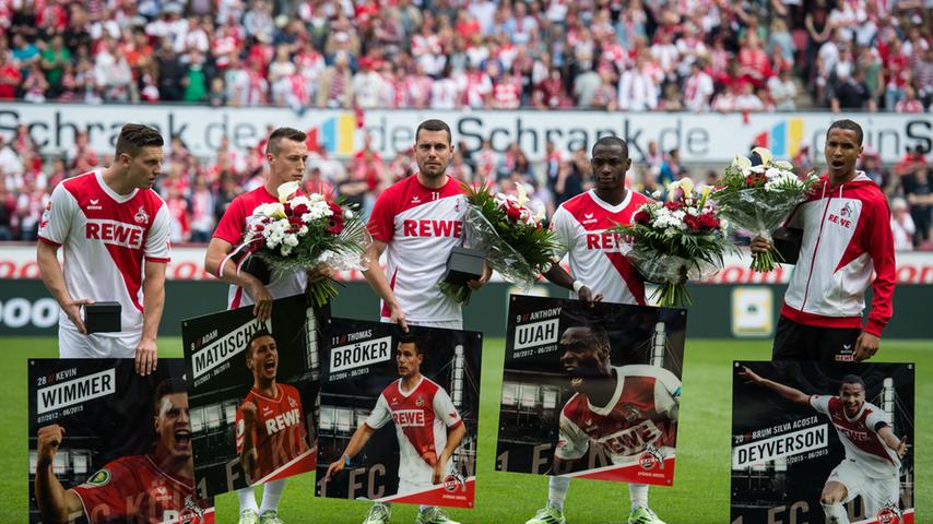 In Köln wurden fünf Spieler geehrt, die den Verein nach der Saison verlassen werden.
