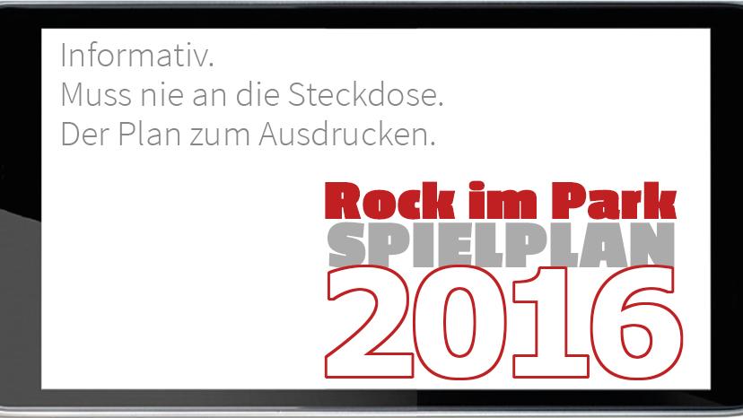 Der Spielplan für Rock im Park steht