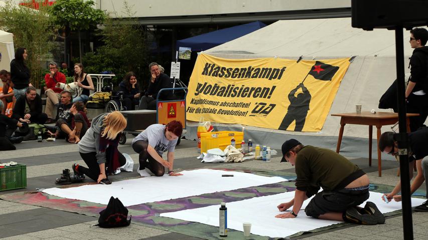 Gegen den G7-Gipfel: Protestcamp in Nürnberg gestartet 