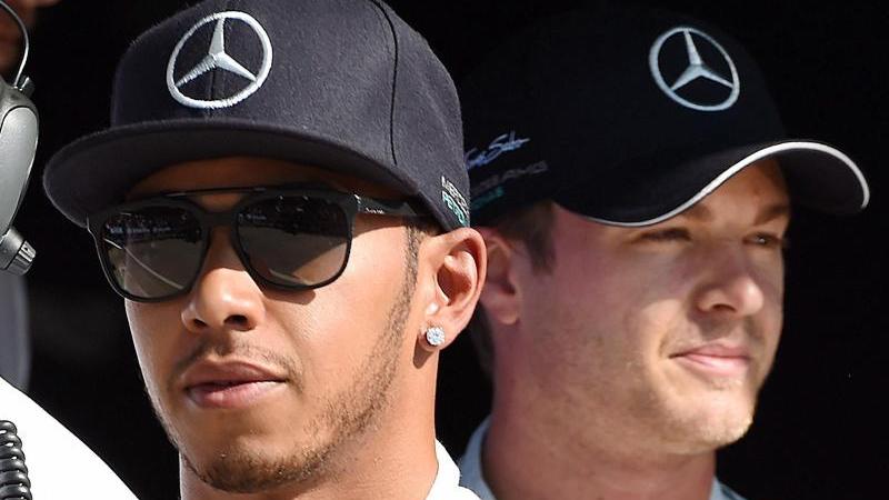 Kollegen und Konkurrenten: Lewis Hamilton und Nico Rosberg.