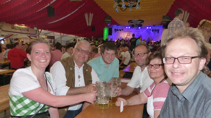 Die Gipfelstürmer beim Volksfest in Freystadt