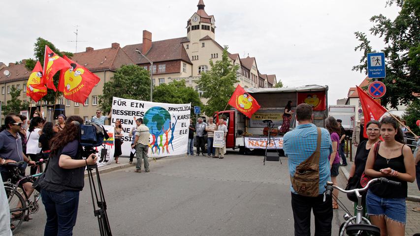 Marsch und Fest am Aufseßplatz: Nürnberger gedenken NSU-Opfer