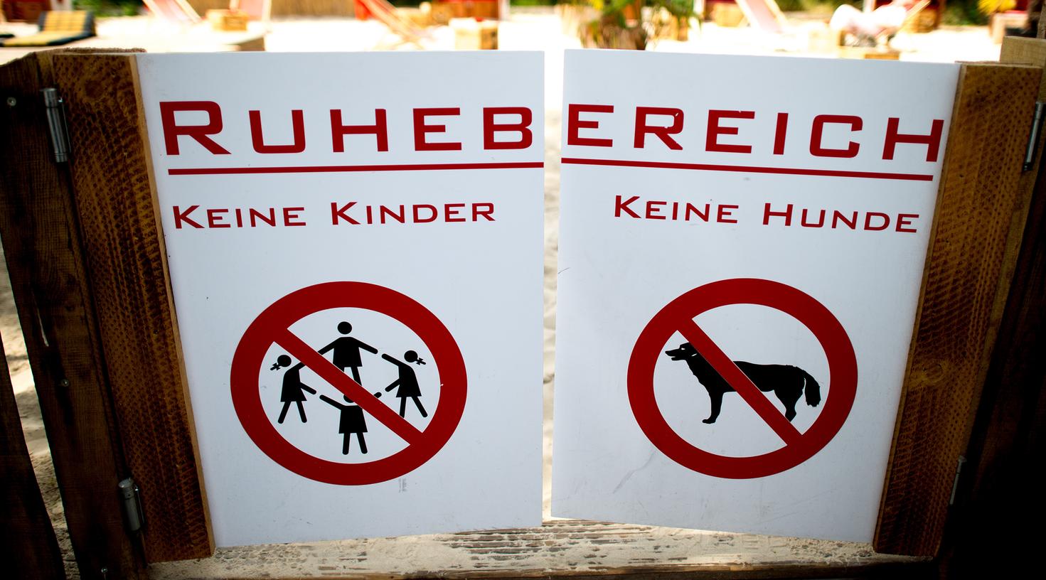 Keine Kinder, keine Hunde, sondern Ruhezone - dieses Vorgehen eines Düsseldorfer Wirts ärgert auch Eltern in Nürnberg.