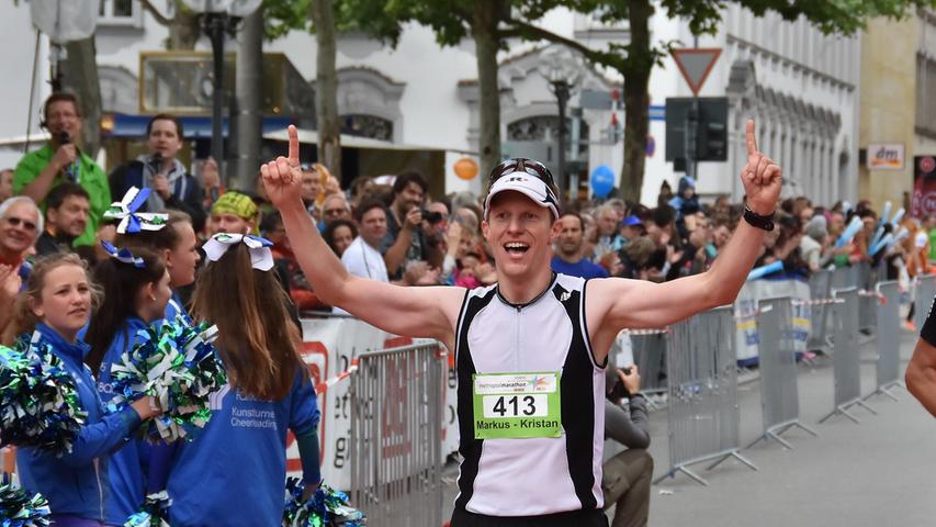 Markus-Kristan Siegler siegte in 2:36 Stunden und stieg aufs oberste Treppchen im Ranking der Marathon-Herren.
