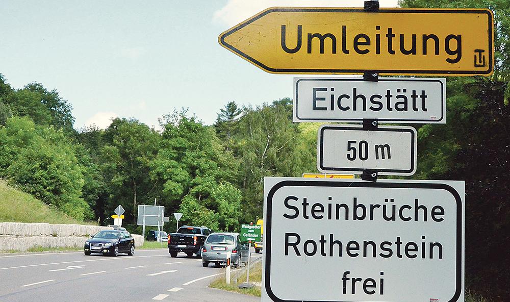 B13 Ist Bei Rothenstein Bis In Den Herbst Gesperrt - Weißenburg ...