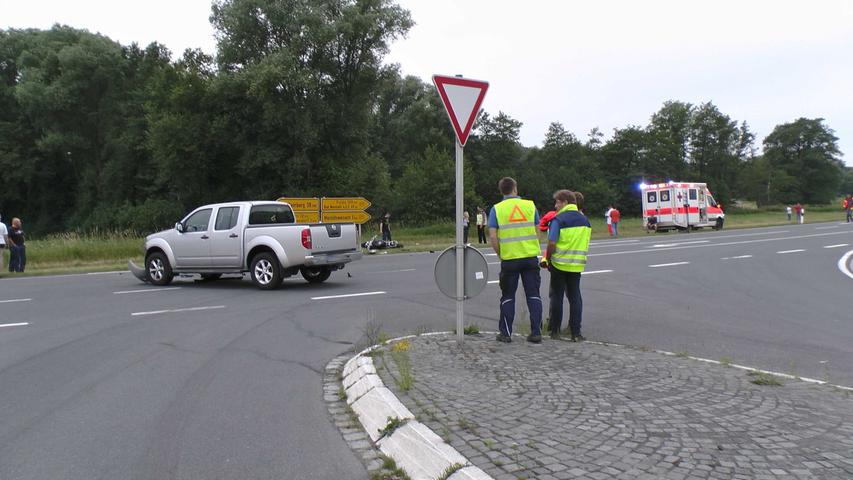 Biker übersehen: 51-Jähriger bei Maroldsweisach schwer verletzt