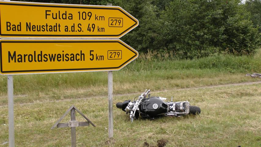 Biker übersehen: 51-Jähriger bei Maroldsweisach schwer verletzt