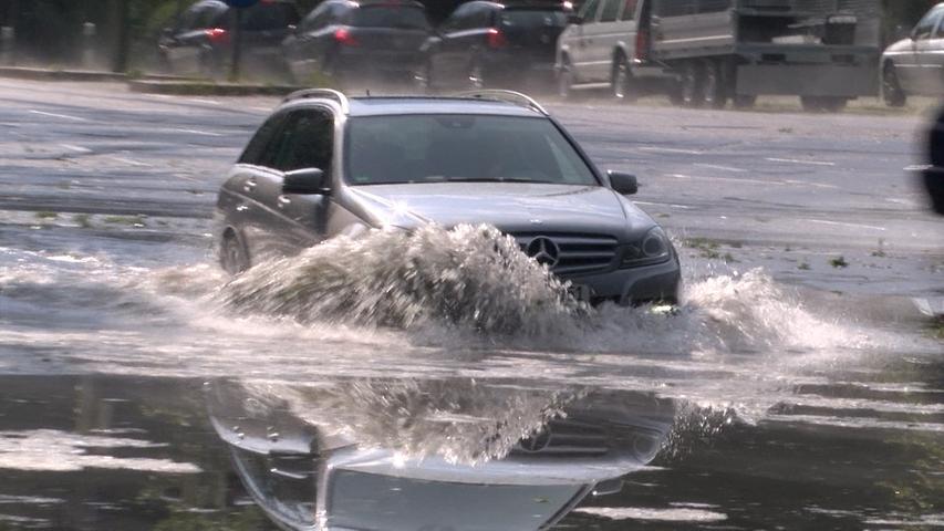 Doch Hagel und Regen zogen nicht nur über Nürnberg.