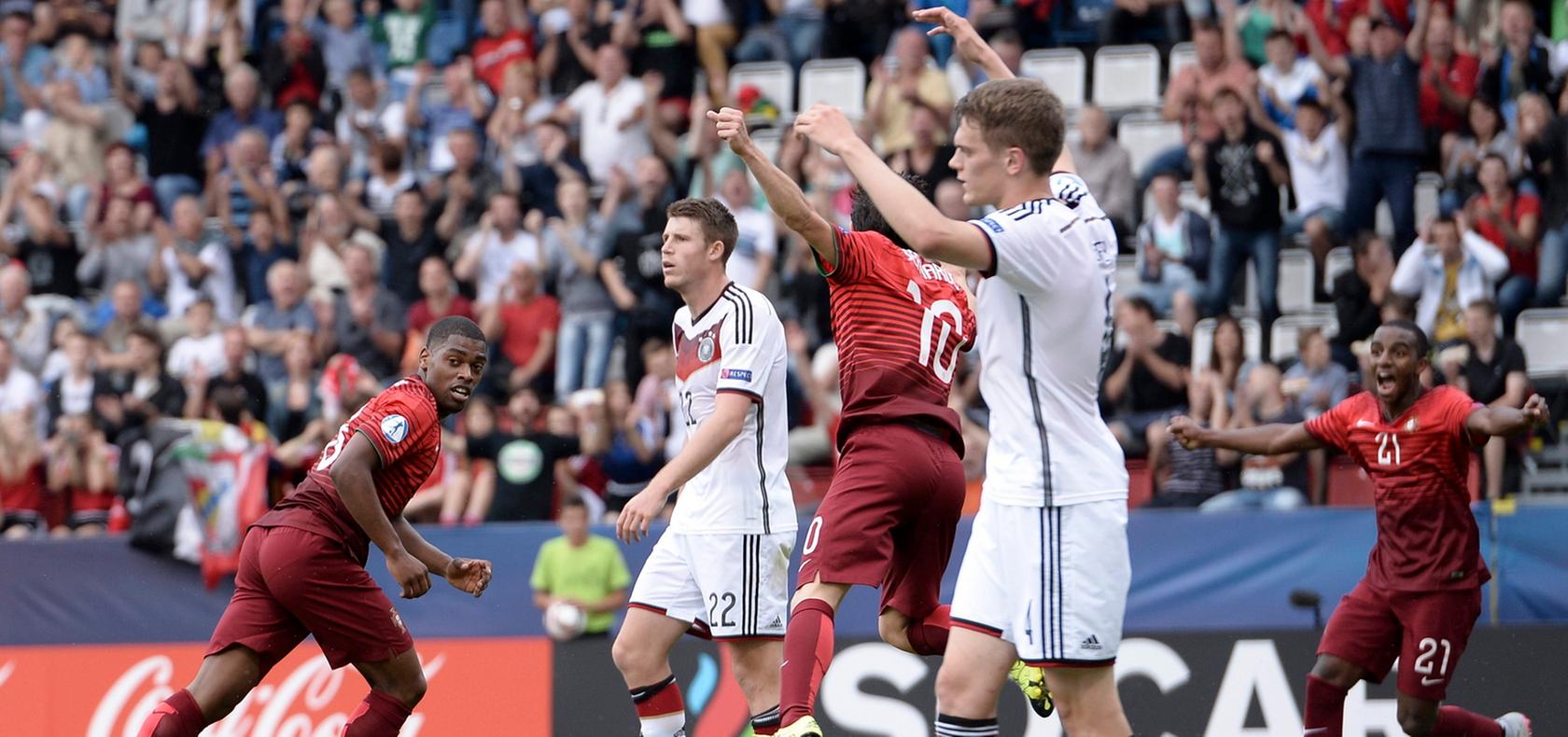 Ungläubiges Staunen: Portugal hat am Samstag die deutsche U21 überrollt.