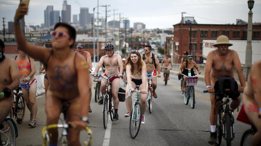 World Naked Bike Ride: Nackt durch die Straßen von LA