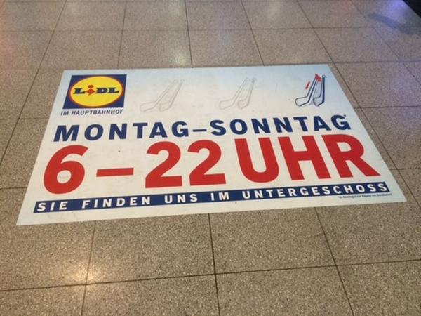 Im Hauptbahnhof: Neuer Lidl öffnet abends bis 22 Uhr 