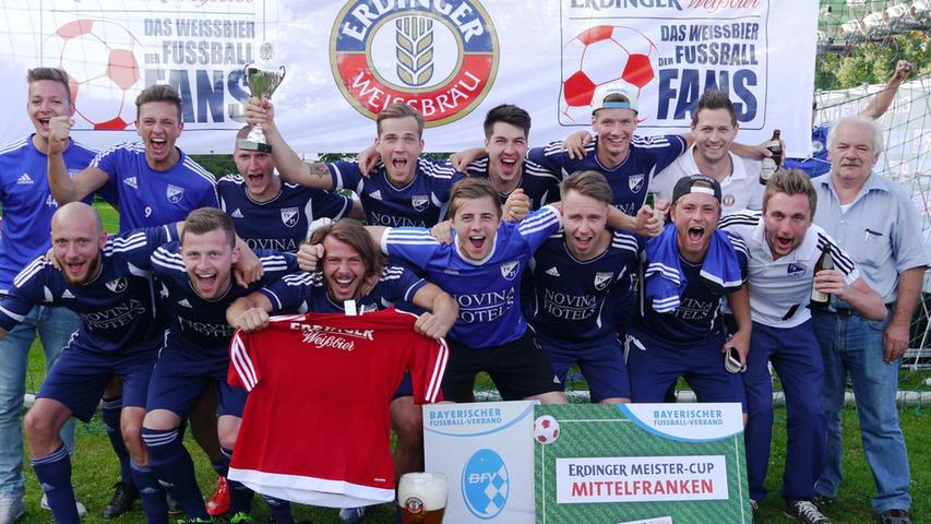 Fußball-A-Klassen-Meister TV Büchenbach II hatte Ende Juni 2015 überraschend das mittelfränkische Quali-Turnier in Forth gewonnen und nimmt am Landesfinale des Erdinger Meistercups teil.
