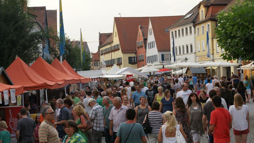 Hitzeschlacht und Party: Das Bürgerfest in Gunzenhausen